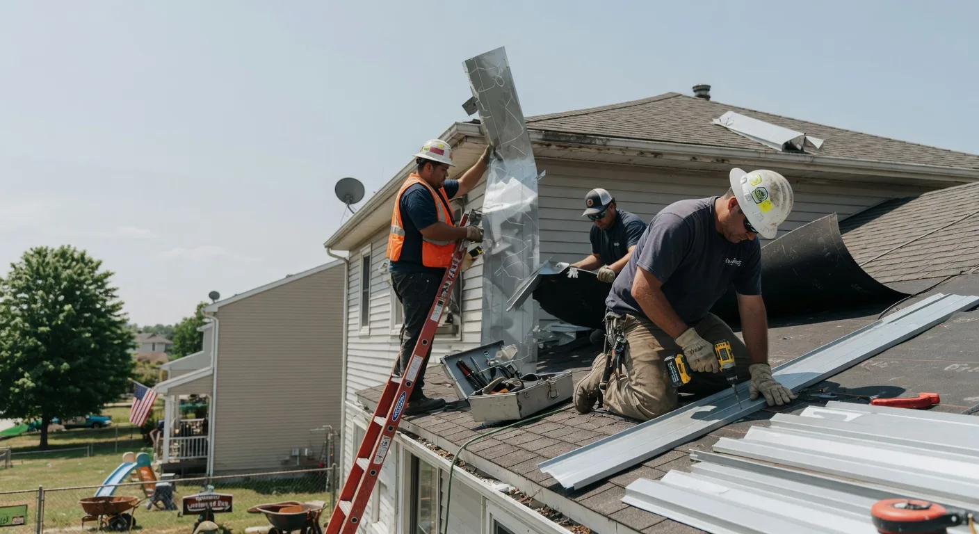 Storm Damage Metal Roof Repair in Keuka Park, NY